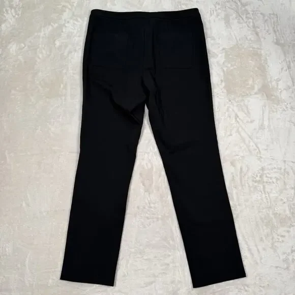 The Reset R Label Trouser Pants Women's Size Medium M Cropped Stretch Black - Picture 4 of 8